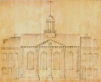 Central Moravian Church drawing thumbnail